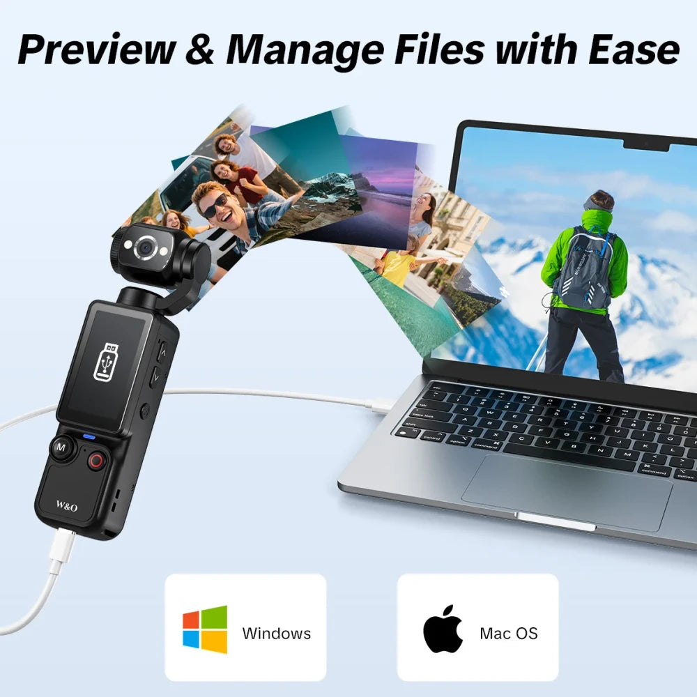 Rotating Lens Vlogging Camera