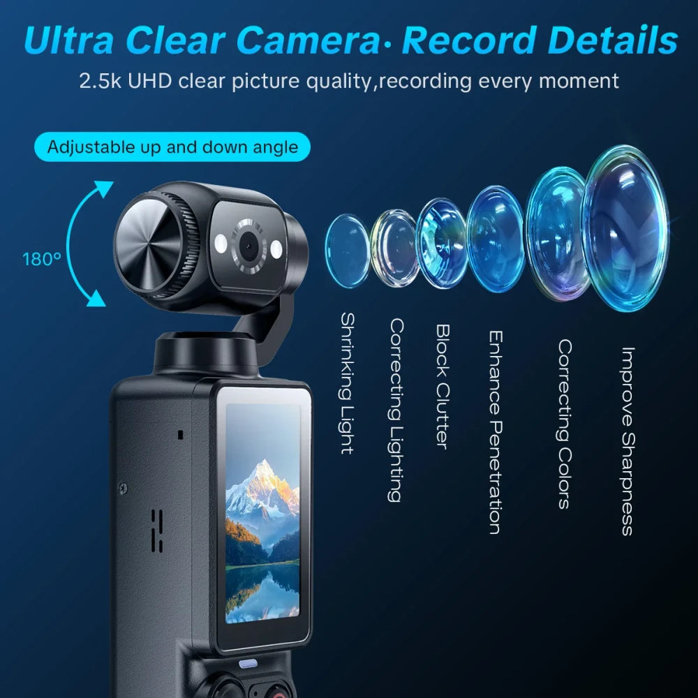 Rotating Lens Vlogging Camera