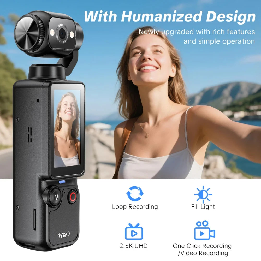 Rotating Lens Vlogging Camera