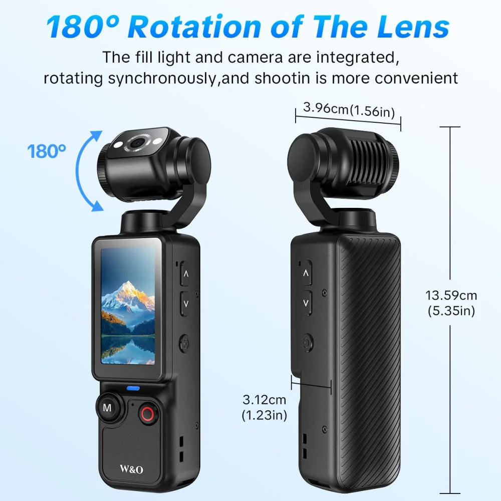 Rotating Lens Vlogging Camera