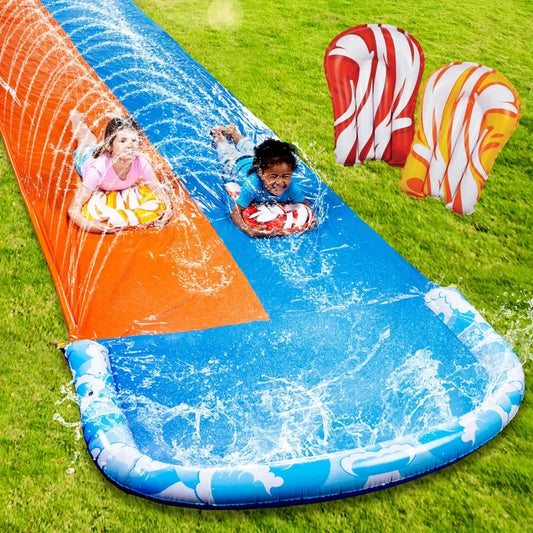 Mega Inflatable Racing Water Slide