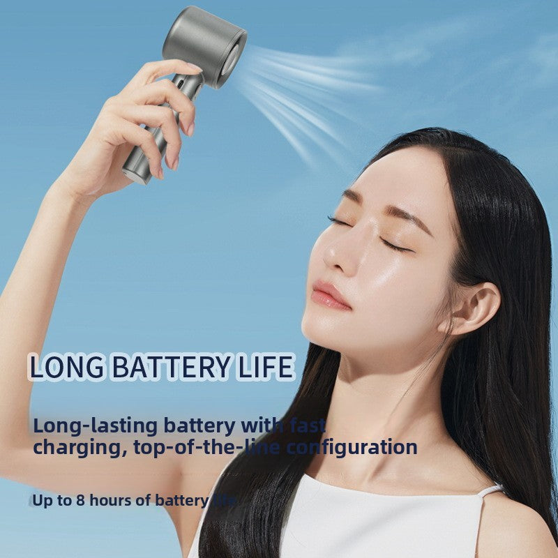 Mini Handheld Turbo Fan with Digital Display